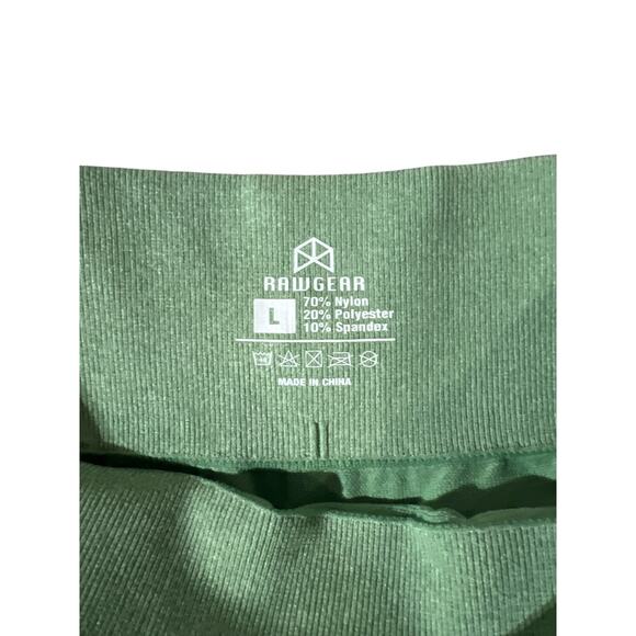 RawGear Camo Seamlesss Leggings NWOT‎ Women’s Size Large Green Activewear - Picture 4 of 4